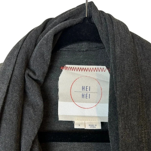 Hei Hei Anthropologie Cascade Anorak Jacket Army Green &  Grey - Picture 9 of 9